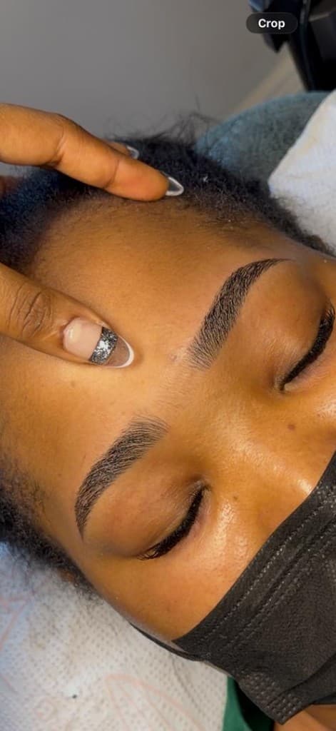 In-chair brow result with mapping check